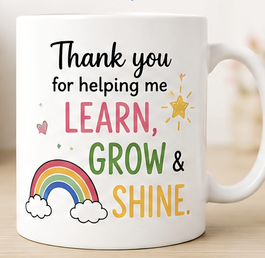 Teacher Mug - Learn, Grow & Shine