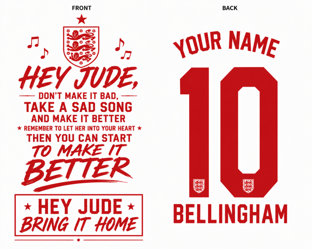 England T-Shirt - Hey Jude