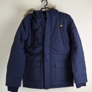 Lyle & Scott Junior Padded Parka Coat – Navy