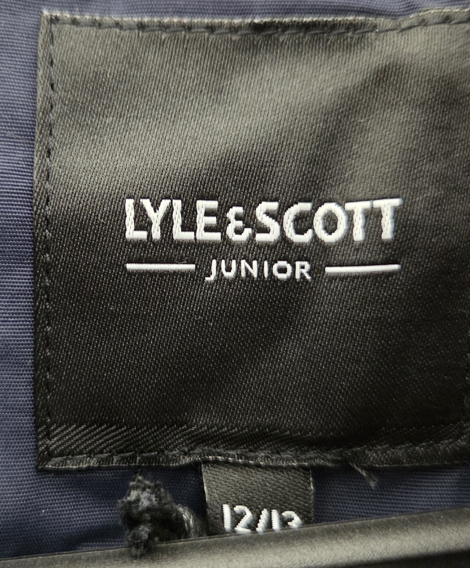 Lyle & Scott Junior Padded Parka Coat – Navy - Image 5